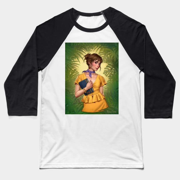 Jane Baseball T-Shirt by fdasuarez